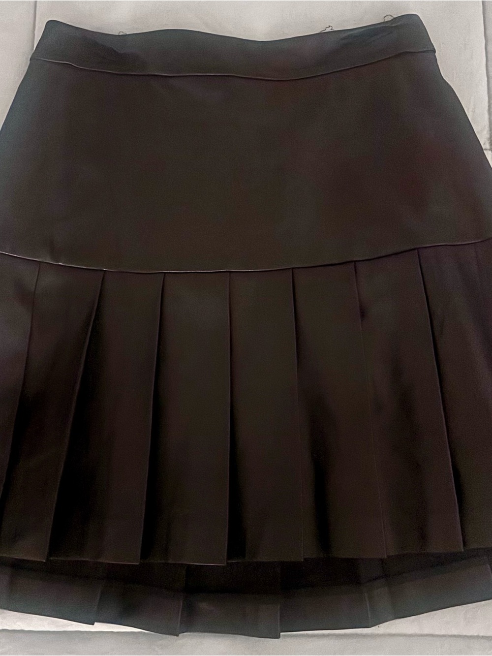 Bar III Black Pleated Mini Skirt